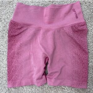 Dfyne Dynamic Seamless Shorts Pink Marl High Waisted Scrunch Butt Workout Gym XS